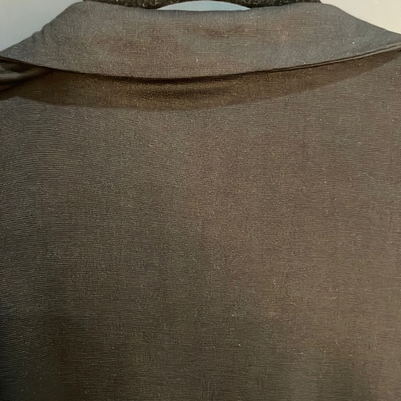 J. McLaughlin black silk wrap dress - Picture 4 of 6